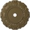 Ekena Millwork Angel Ceiling Medallion (Canopies up to 15 3/4"), 32 1/4"OD x 3 5/8"ID x 1 1/8"P, Mississippi Mud CM32ANMMF - alternate 1